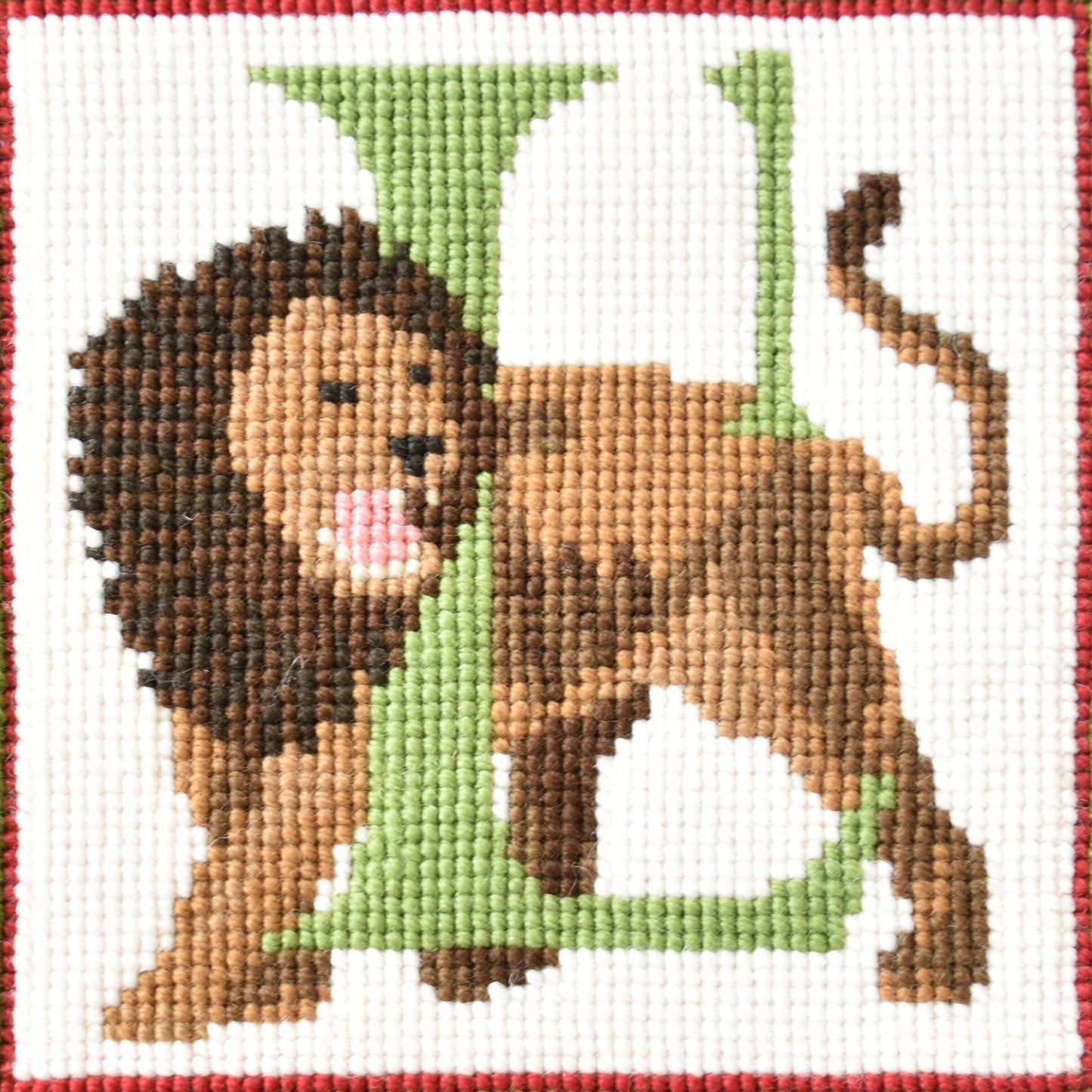 L-Lion Needlepoint Kit Elizabeth Bradley Design
