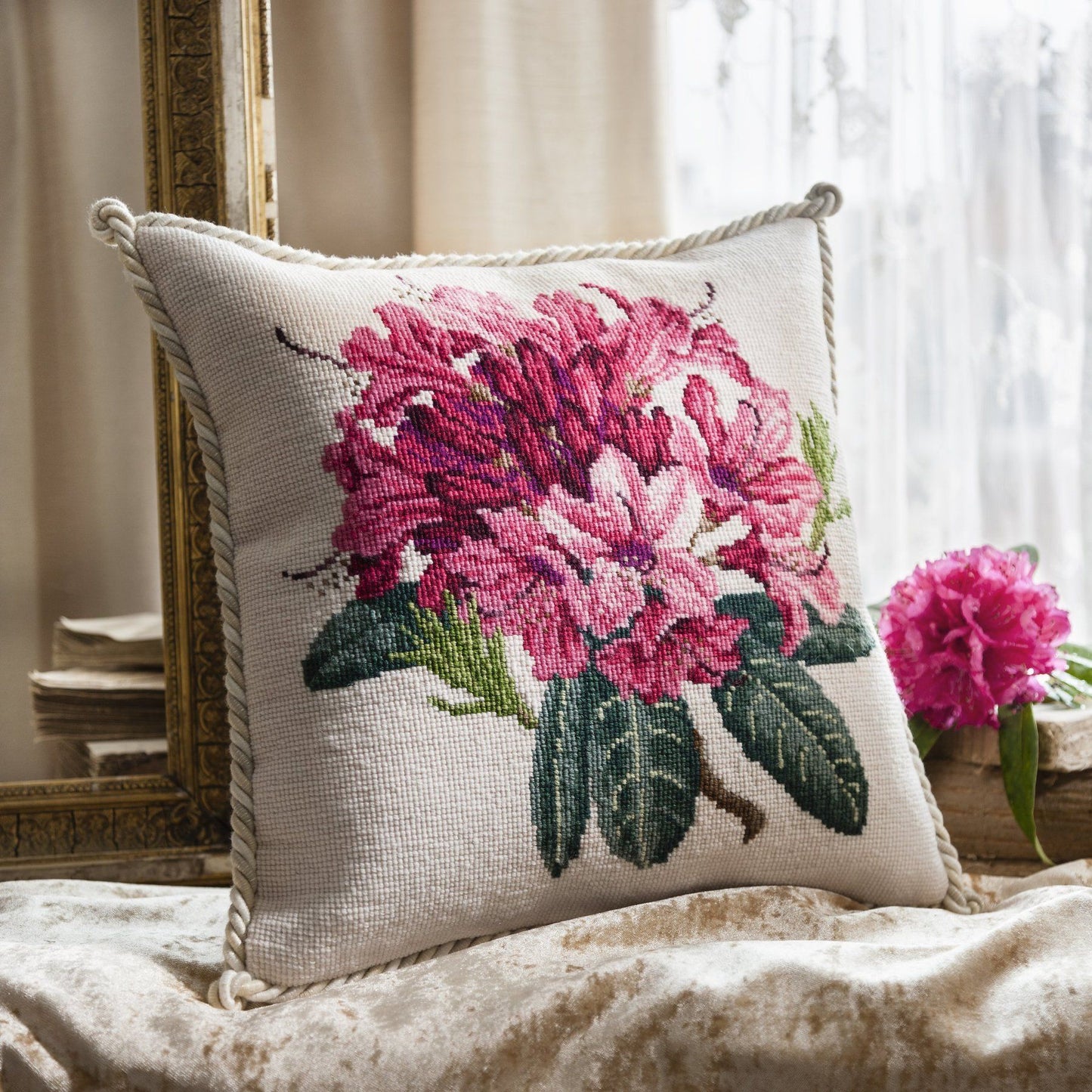 Rhododendron Needlepoint Kit Elizabeth Bradley Design