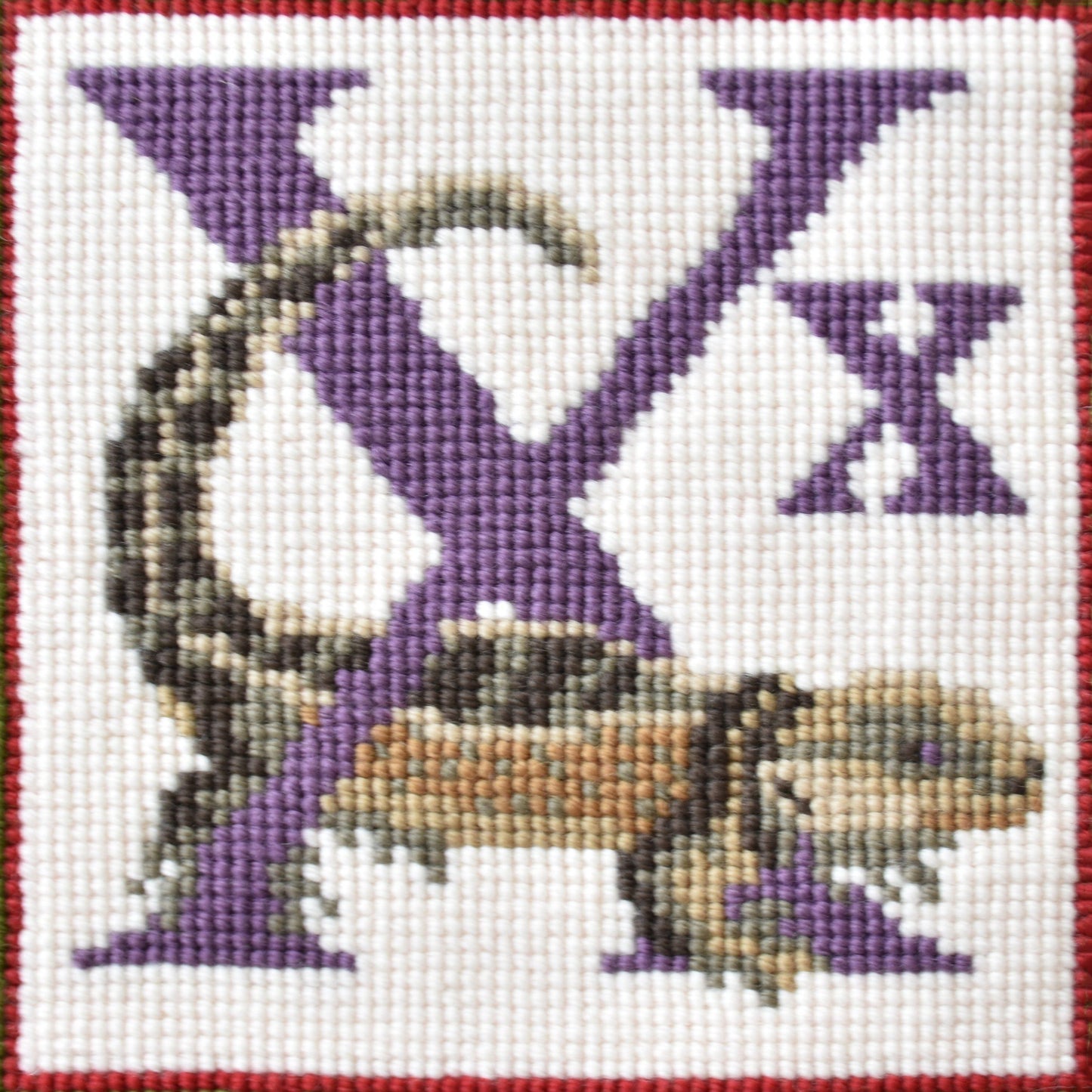 X-Xenosaurus Needlepoint Kit Elizabeth Bradley Design