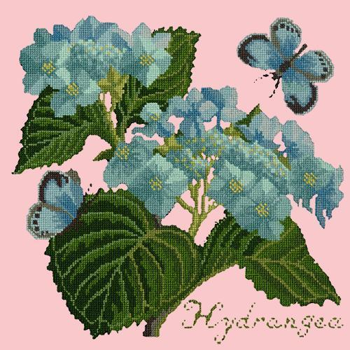 Hydrangea Needlepoint Kit Elizabeth Bradley Design Pale Rose 