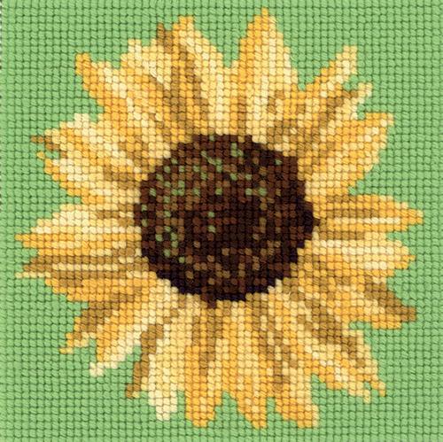 Sunflower Mini Kit Needlepoint Kit Elizabeth Bradley Design 