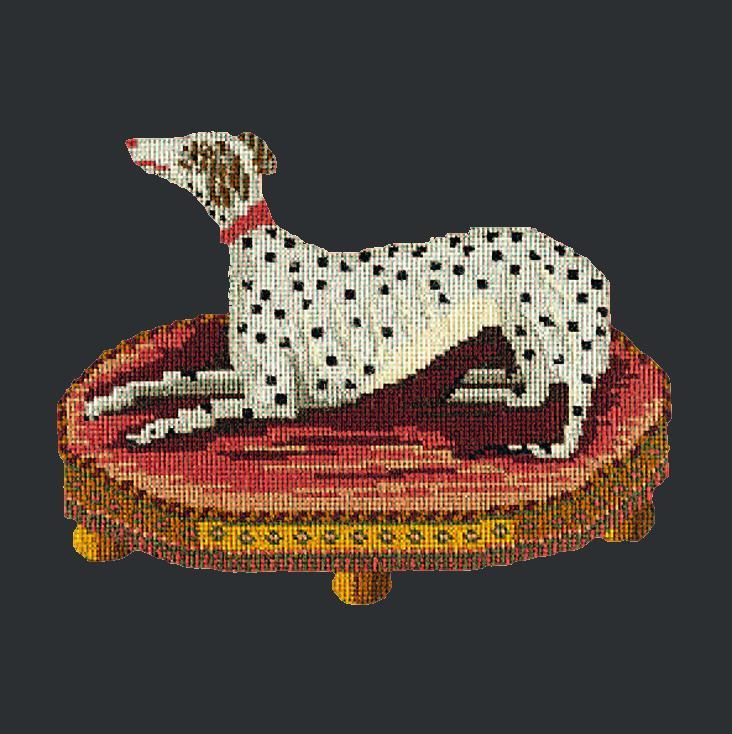 The Spotted Dog Needlepoint Kit Elizabeth Bradley Design Black 