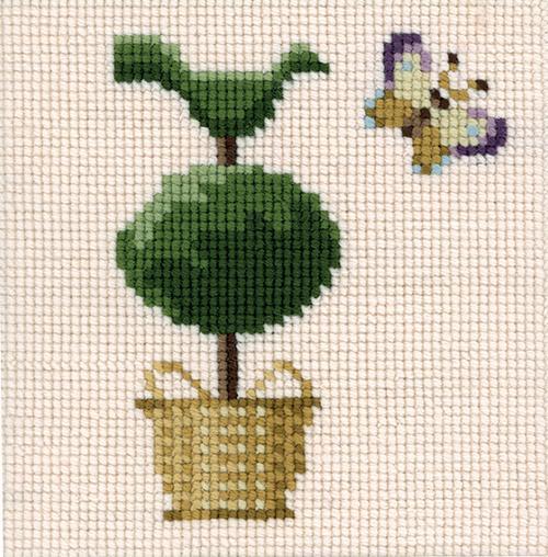 Topiary Tree Mini Kit Needlepoint Kit Elizabeth Bradley Design 